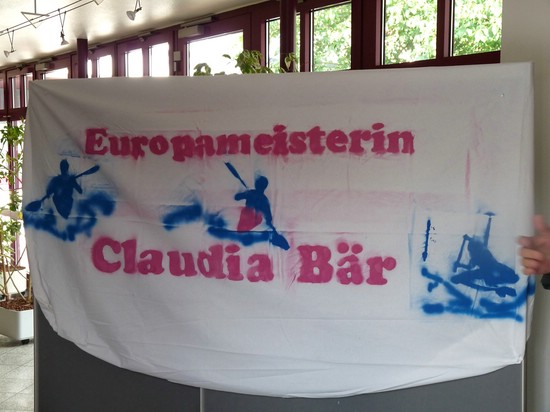 Ehrung Bear als Europameisterin