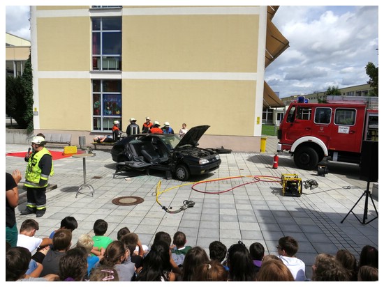 FFW bei der Mittelschule